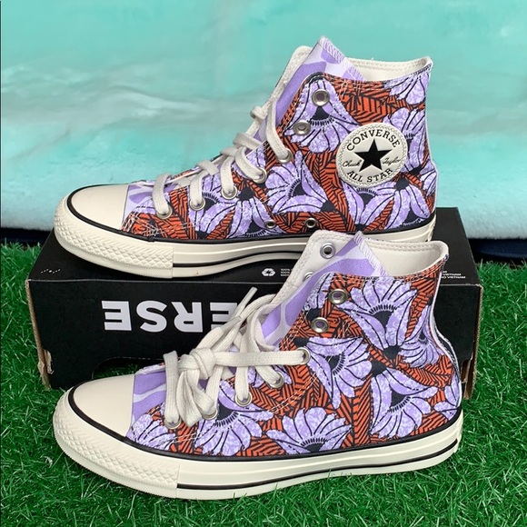 CONVERSE CTAS HI EGRET/ORANGE/LIGHT BLUE WMNS - Picture 16 of 16